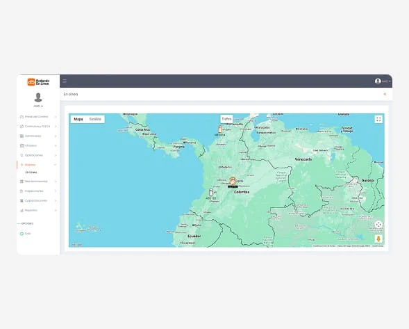 sistema de gestion de flotas gps en bogota