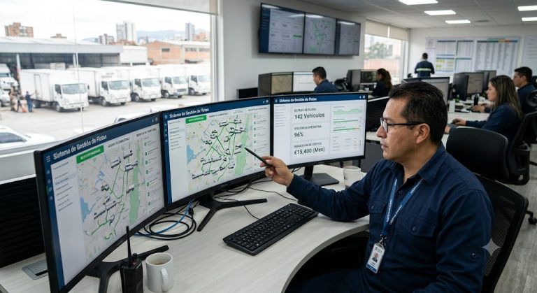 Sistema de gestión de flotas: Eficiencia y ahorro en transporte